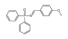 N-diphenylphosphoryl-1-(4-methoxyphenyl)methanimine结构式