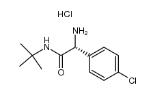 (R)-2-amino-N-(tert-butyl)-2-(4-chlorophenyl)acetamide hydrochloride结构式