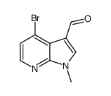 4-Bromo-1-methyl-1H-pyrrolo[2,3-b]pyridine-3-carbaldehyde结构式