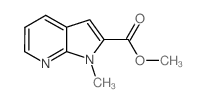 1-甲基-1H-吡咯并[2,3-b]吡啶-2-羧酸甲酯结构式