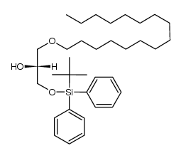 3-O-Hexadecyl-sn-glycerol 1-(tert-butyldiphenylsilyl ether)结构式