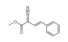 methyl (2-phenylvinyl)diazoacetate结构式