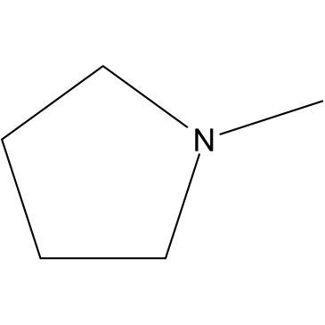 1-甲基吡咯烷结构式