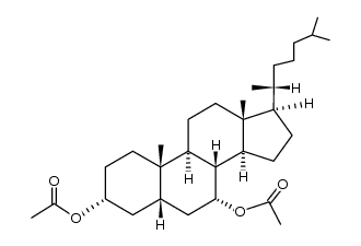 5&beta;-cholestane 3,7-diacetate结构式