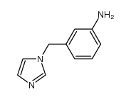 3-(1H-咪唑-1-甲基)苯胺结构式