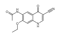 N-(3-cyano-7-ethoxy-4-oxo-1,4-dihydroquinolin-6-yl)acetamide结构式