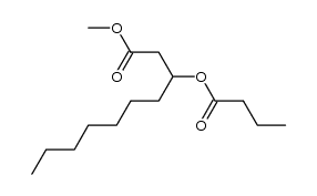 methyl 3-(butyryloxy)decanoate结构式