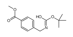 4-(N-叔丁氧基羰基氨基甲基)苯甲酸甲酯结构式