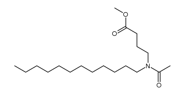 methyl 4-(N-dodecylacetamido)butanoate结构式