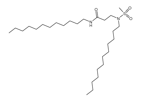 nC12H25N(SO2Me)-(CH2)2COOnC12H25结构式