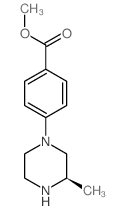 (R)-4-(3-甲基哌嗪-1-基)苯甲酸甲酯结构式