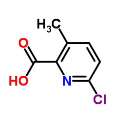 6-氯-3-甲基吡啶-2-甲酸结构式