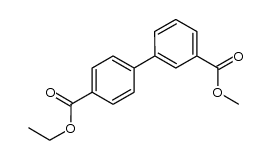 4'-ethyl-3-methyl biphenyl-3,4'-dicarboxylate结构式