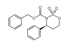 3-Cbz-4-phenyl-[1,2,3]oxathiazinane 2,2-dioxide结构式