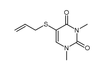 1,3-dimethyl-5-(prop-2-enylthio)pyrimidine-2,4-dione结构式