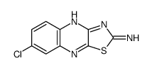 7-chloro-[1,3]thiazolo[4,5-b]quinoxalin-2-amine结构式