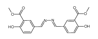 dimethyl 5,5'-(hydrazine-1,2-diylidenebis(methanylylidene))bis(2-hydroxybenzoate)结构式