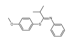 4-methoxyphenyl 2-methyl-N-phenylpropanimidothioate结构式