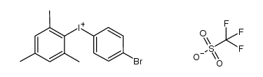 (4-bromophenyl)(mesityl)iodonium trifluoromethanesulfonate结构式