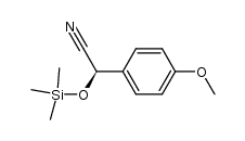 (R)-(+)-α-[(trimethylsilyl)oxy]-4-methoxybenzeneacetonotrile结构式