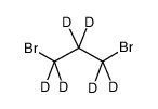 1,3-dibromo-1,1,2,2,3,3-hexadeuteriopropane结构式