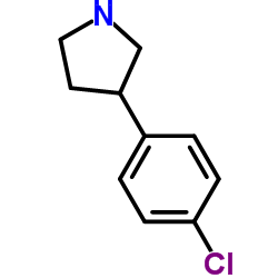 3-(4-氯苯基)吡咯烷结构式