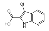 3-氯-1H-吡咯并[2,3-B]吡啶-2-羧酸结构式
