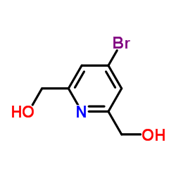 4-溴吡啶-2,6-二甲醇结构式
