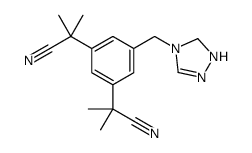 2-[3-(2-cyanopropan-2-yl)-5-(1,2,4-triazol-4-ylmethyl)phenyl]-2-methyl-propaneni结构式