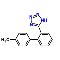 5-[2-(4'-甲基联苯基)]四唑结构式