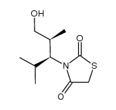 3-((2S,3S)-1-hydroxy-2,4-dimethylpentan-3-yl)thiazolidine-2,4-dione结构式