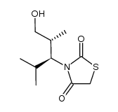 3-((2R,3S)-1-hydroxy-2,4-dimethylpentan-3-yl)thiazolidine-2,4-dione结构式