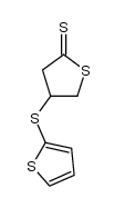4-(2-thienylthio)tetrahydrothiophene-2-thione结构式