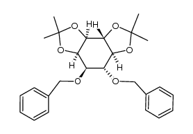 (+/-)-3,4-di-O-benzyl-1,2:5,6-di-O-isopropylidene-myo-inositol结构式