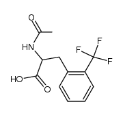 2-Acetamino-3-[2-trifluormethyl-phenyl]-propionsaeure结构式