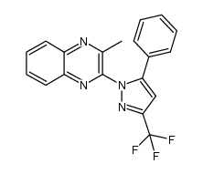 1-(3-methylquinoxalin-2-yl)-5-phenyl-3-trifluoromethyl结构式