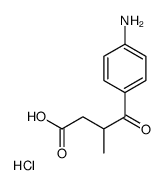 4-(4-Aminophenyl)-3-methyl-4-oxobutanoic acid hydrochloride结构式