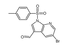 5-bromo-1-(p-tolylsulfonyl)pyrrolo[2,3-b]pyridine-3-carbaldehyde结构式