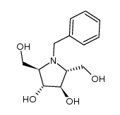 (2R,3R,4R,5R)-1-benzyl-2,5-bis(hydroxymethyl)-3,4-dihydroxypyrrolidine结构式