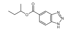 1H-benzotriazole-5-carboxylic acid sec.-butyl ester结构式