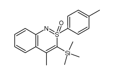 4-methyl-2-(p-tolyl)-3-(trimethylsilyl)benzo[c][1,2]thiazine 2-oxide结构式