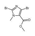 methyl 2,5-dibromo-3-methylimidazole-4-carboxylate结构式