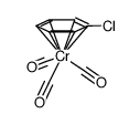 tricarbonyl(η(6)-chlorobenzene)chromium(0)结构式