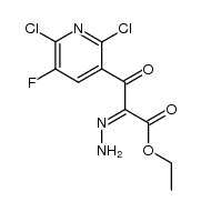 ethyl 2-hydrazono-2-(2,6-dichloro-5-fluoronicotinoyl)acetate结构式