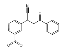 2-(3-nitrophenyl)-4-oxo-4-phenylbutanenitrile结构式