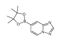 7-(4,4,5,5-tetramethyl-1,3,2-dioxaborolan-2-yl)-[1,2,4]triazolo[1,5-a]pyridine结构式