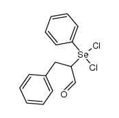 2-(dichloro(phenyl)-l4-selanyl)-3-phenylpropanal结构式
