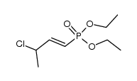 (E)-diethyl-3-chloro-but-1-enylphosphonate结构式