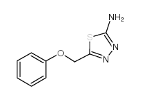 5-(苯氧基甲基)-1,3,4-噻二唑-2-胺结构式