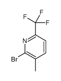 2-Bromo-3-methyl-6-(trifluoromethyl)pyridine结构式